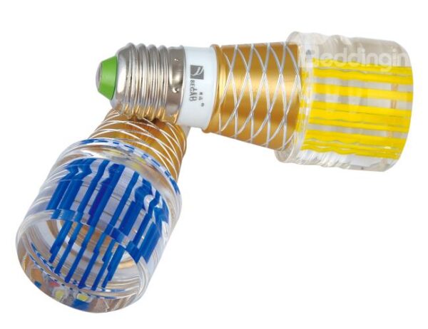 Pretty LED Aluminum Three Colors Warm White Light CFL Ball Bulb