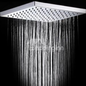 8 Inches Square High Polish Chrome Top Shower Head