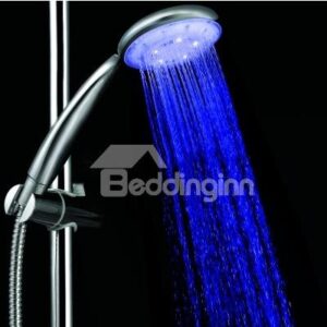 A Grade ABS Chrome Finish Color Changing LED Hanldheld Shower head
