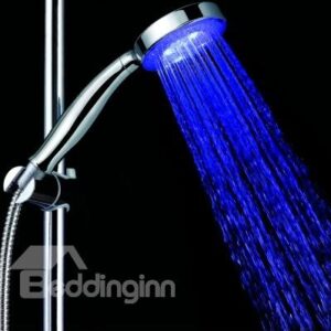 New arrival A Grade ABS Chrome Finish Color Changing LED Hanldheld Shower head