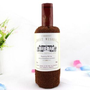 New Arrival Lovely Wine Style Creative Gift Towel