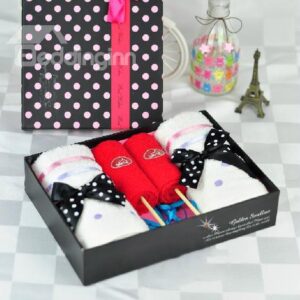 New Arrival Lovely Gift Box Style 4-Piece Towel Sets