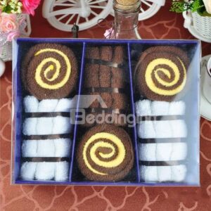 New Arrival Cute Cake Style 9-Piece Towel Sets