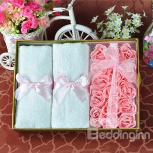 New Arrival Lovely Rose Style 2-Piece Towels