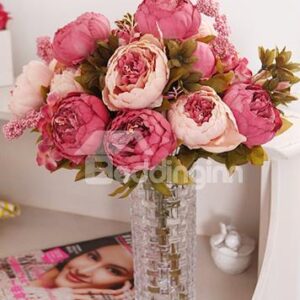 New Arrival A Bunch of Luxurious Vivid Artificial Peony Flowers
