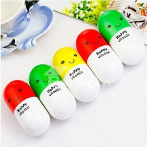 New Arrival Cute Smiling Pill Design Creative Hand Towel