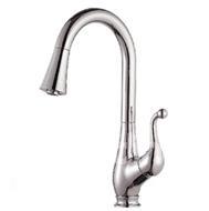 New Arrivial Morden Style Solid Brass Single Handle Chrome Finish Kitchen Faucet