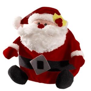 New Arrival Christmas Gift Hairy Fabrics Santa Claus Stuffed Toy