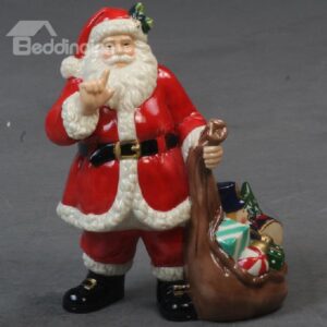 Best Selling Porcelain Christmas Decorative Artware Santa Claus Artwork