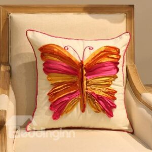 New Arrival Beautiful 3D Butterfly Design Throw Pillow Case