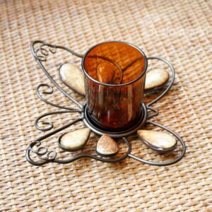 New Arrival Lovely Butterfly Style Iron-made Candle Holder
