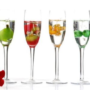 New Arrival Elegant Fruit Champagne Glass Design Candle Hodler Sets