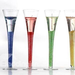 New Arrival Elegant Tall Champagne Glass Design Candle Hodler Sets