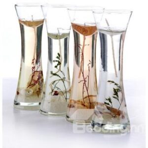 New Arrival Beautiful Champagne Glass Design Candle Holdler Sets