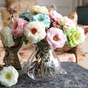 New Arrival Lovely Elegant Rose 3-Piece Decorative Artificial Flowers