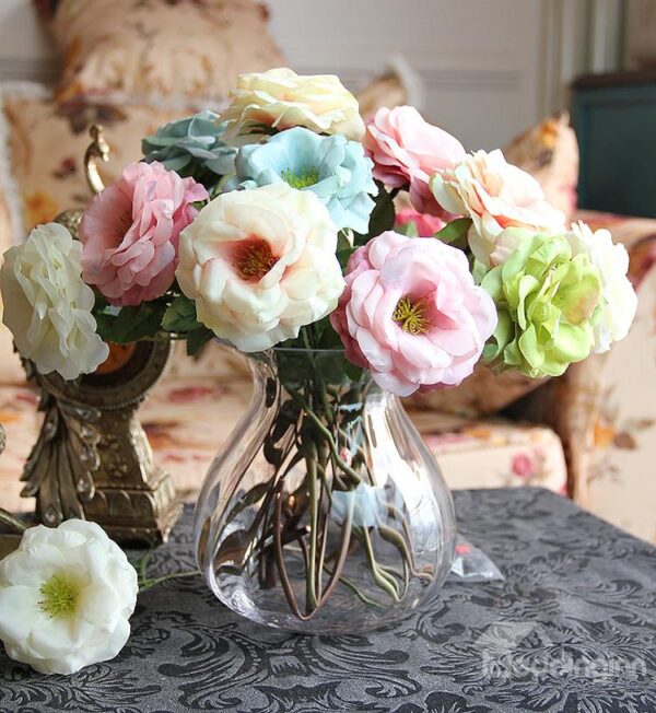 New Arrival Lovely Elegant Rose 3-Piece Decorative Artificial Flowers
