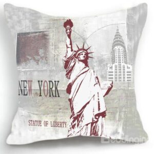 New Arrival American New York Statue of Liberty Print Throw Pillow