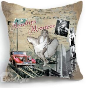 New Arrival Sexy Marilyn Monroe Classic Action Print Throw Pillow