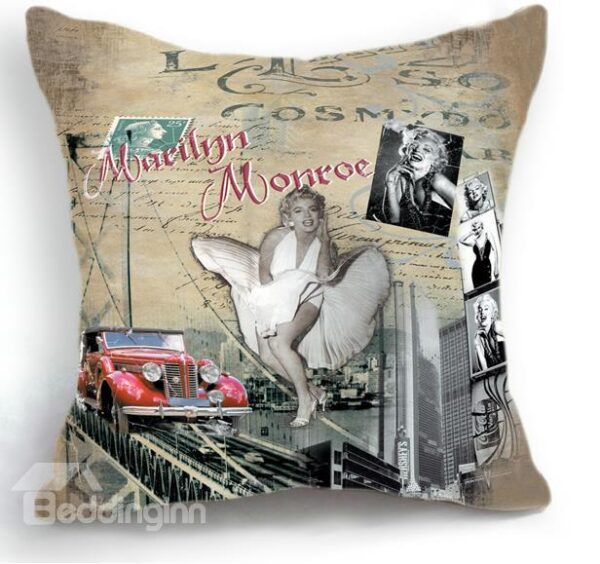 New Arrival Sexy Marilyn Monroe Classic Action Print Throw Pillow