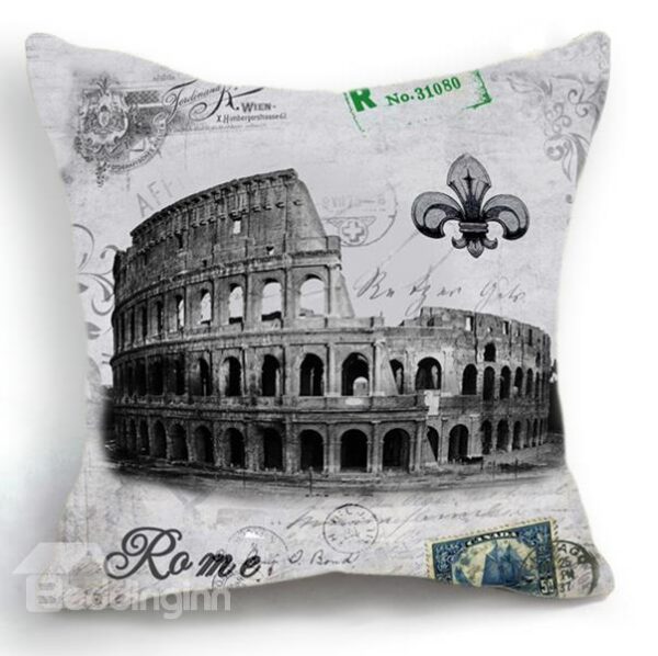 New Arrival Nostalgia Rome the Colosseum Print Throw Pillow