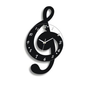New Arrival Creative Colorful Musical Note Design Wall Clock