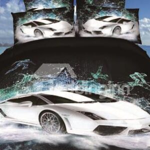 New Arrival High Quality Amazing Cool Cars Print 4 Piece Bedding Sets