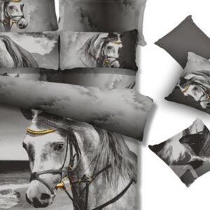 New Arrival 100% Cotton High Quality Vivid Steed Print 4 Piece Bedding Sets