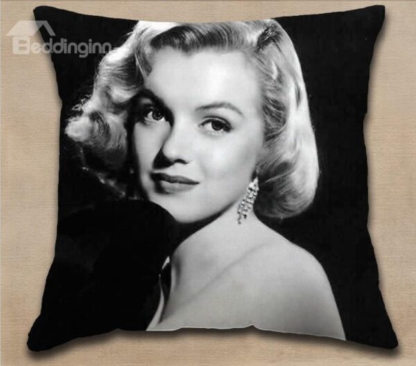 New Arrival Elegant Similing Marilyn Monroe Print Throw Pillow