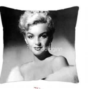 New Arrival Black and White Color Elegant Marilyn Monroe Print Throw Pillow