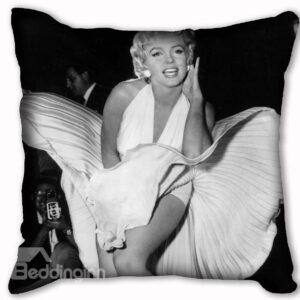 New Arrival Black and White Color Sexy Marilyn Monroe Classic Action Print Throw Pillow