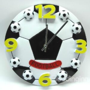 New Arrival Lovely Creative Football Design Plastic Wall Clock