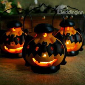 New Arrival Cute Halloween Bats Pumpkin Lantern Design Candle Holder