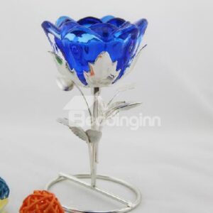 New Arrival Beautiful Rose Design Iron-made Candle Holder