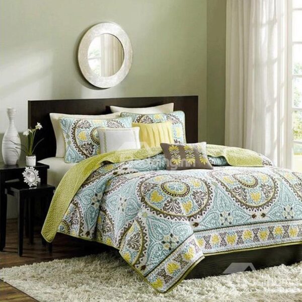 New Arrival European Style Lovely Floral Figures 3-Piece Bed in a Bag Sets