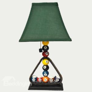 New Arrival Creative Lovely Billiards Style Resin Table Lamp