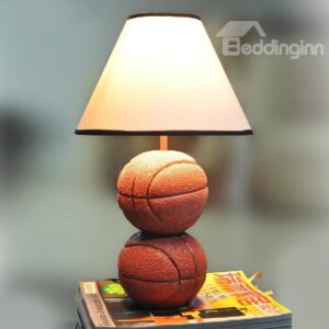 New Arrival Cute Baksteball Style Resin Table Lamp for Kids