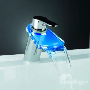 LED Color-changing Temperature Control Luminous Single Handle Bathroom&Kitchen Faucet