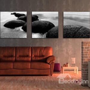 New Arrival Circular Reef in the Sea Print 3-piece Cross Film Wall Art Prints