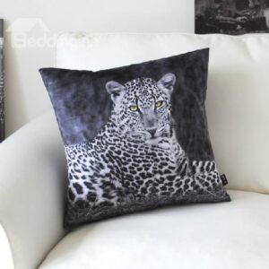 New Arrival Beautiful Lifelike Leopard Patterns Throw Pillow