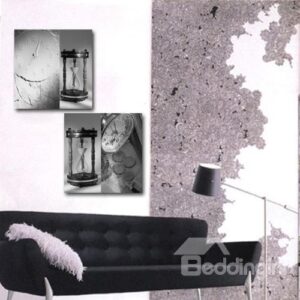 New Arrival Lovely Sand Lock and Clock Print 2-piece Cross Film Wall Art Prints