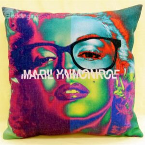 New Arrival Beautiful Colorful Marilyn Monroe Print Throw Pillowcase