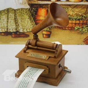 New Arrival Antique Gramophone Style Creative DIY Musical Box