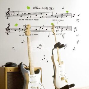 New Arrival Lovely Musical Notes and Letters Print Wall Stickers