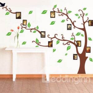 New Arrival Lovely Cartoon Green Memory Tree Print Wall Stickers
