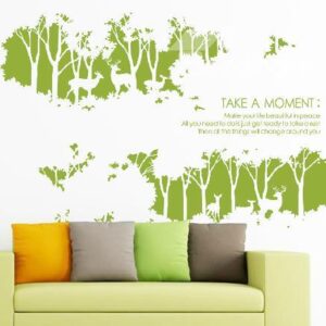 New Arrival Beautiful Reindeer in the Forest Print Wall Stickers