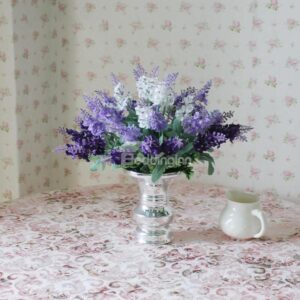 New Arrival Lovely Lavender Blossoms in Vase Decorative Artificial Flower Set