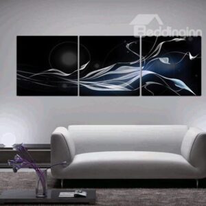 New Arrival Modern Style Elegant Ribbons Print 3-piece Cross Film Wall Art Prints