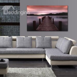 New Arrival Elegant Lake Road Print Cross Film Wall Art Prints