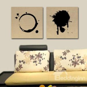 New Arrival Elegant Splashed Ink Print 2-piece Cross Film Wall Art Prints