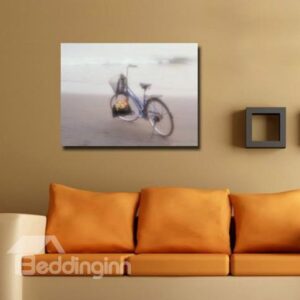 New Arrival Beautiful Bike on the Beach Print Cross Film Wall Art Prints